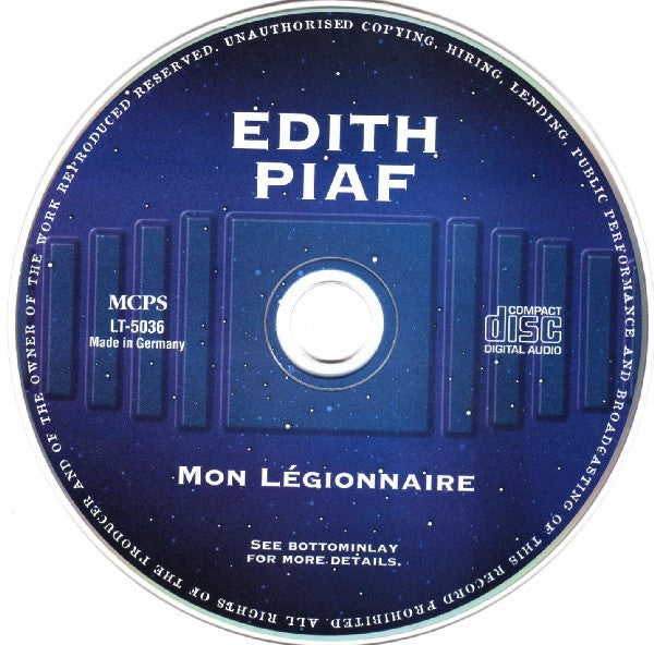Edith Piaf : Mon Legionnaire (CD, Comp)
