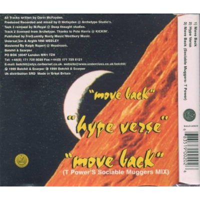 Freq Nasty : Move Back (CD, Single)