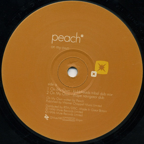 Peach : On My Own (12", Single)