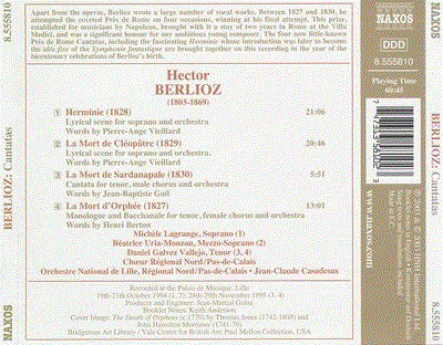 Hector Berlioz : Cantatas (CD, Album)
