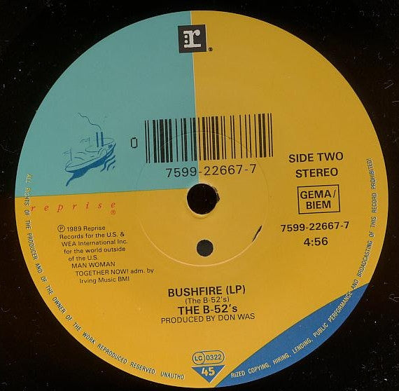 The B-52's : Roam (7", Single)