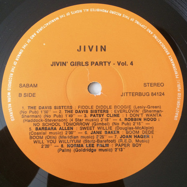 Various : Jivin' Girls Party Vol. 4 (LP, Comp)