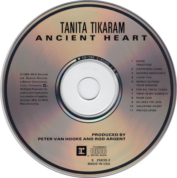 Tanita Tikaram : Ancient Heart (CD, Album)