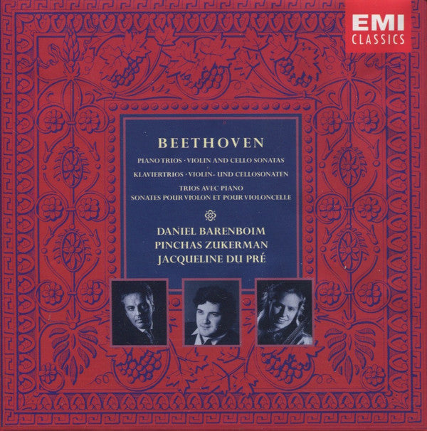 Ludwig van Beethoven - Daniel Barenboim, Pinchas Zukerman, Jacqueline Du Pré : Piano Trios • Violin And Cello Sonatas (9xCD, RM + Box, Comp)