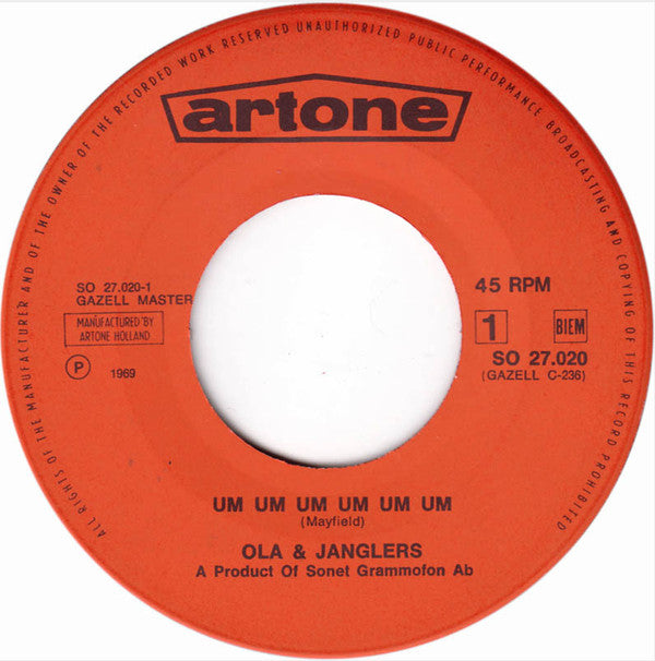 Ola & The Janglers : Um Um Um Um Um Um / Hold On To What You See (7", Single)