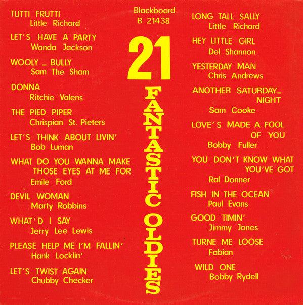 Various : 21 Fantastic Oldies (LP, Comp)