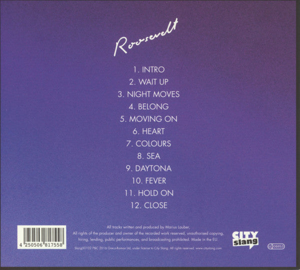 Roosevelt (4) : Roosevelt (CD, Album)