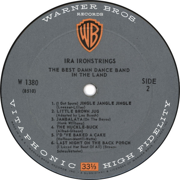 Ira Ironstrings : The Best Damn Dance Band In The Land (LP, Album)