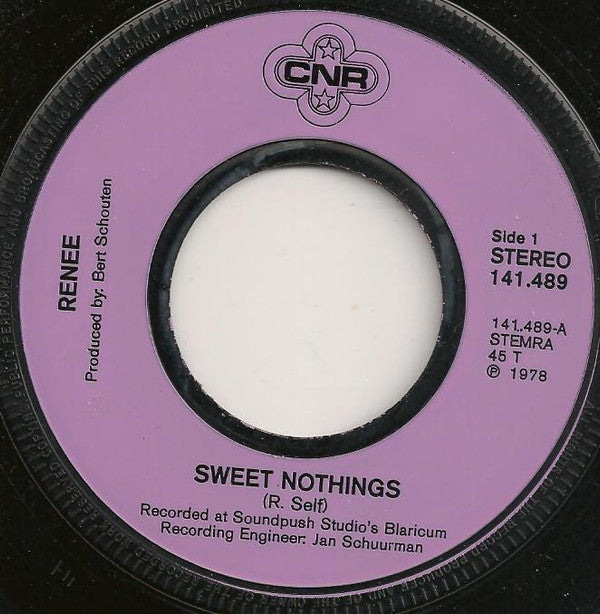 Renée : Sweet Nothings (7", Single, lil)