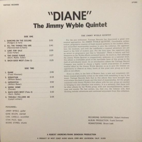 The Jimmy Wyble Quintet : Diane (LP, Album)