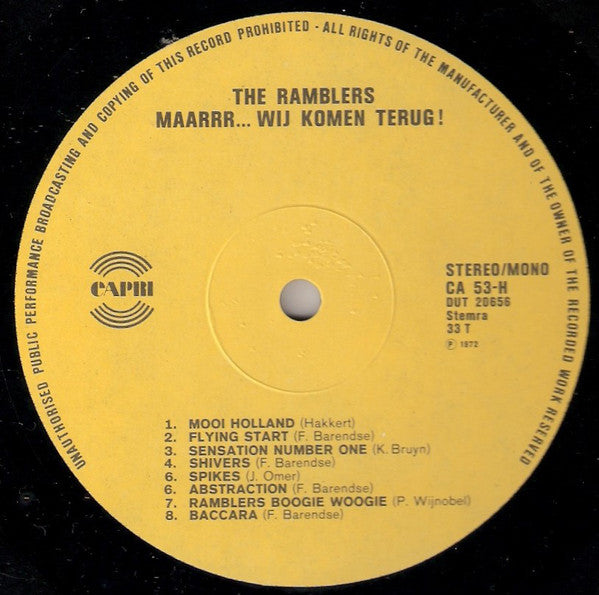 The Ramblers : Maarrr... We Komen Terug ! (LP, Album)