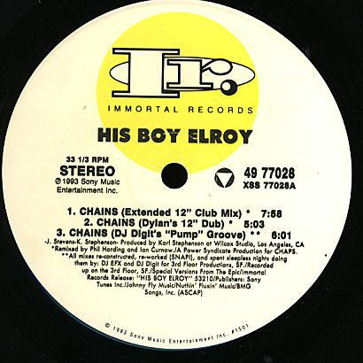 His Boy Elroy (2) : Chains (12")