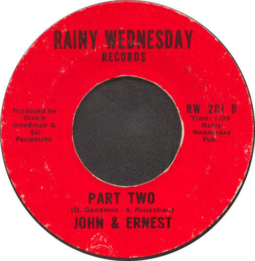 John & Ernest : Super Fly Meets Shaft / Part Two (7", Single, Styrene, Ter)