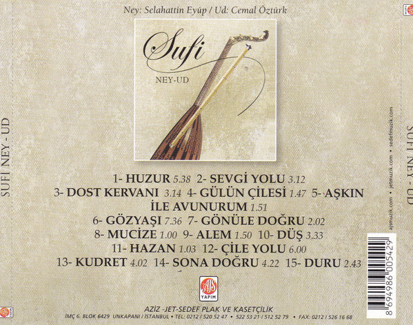 Selahattin Eyüp / Cemal Öztürk : Sufi - Ney - Ud (Turkish Mysticism Sounds) (CD, Album)