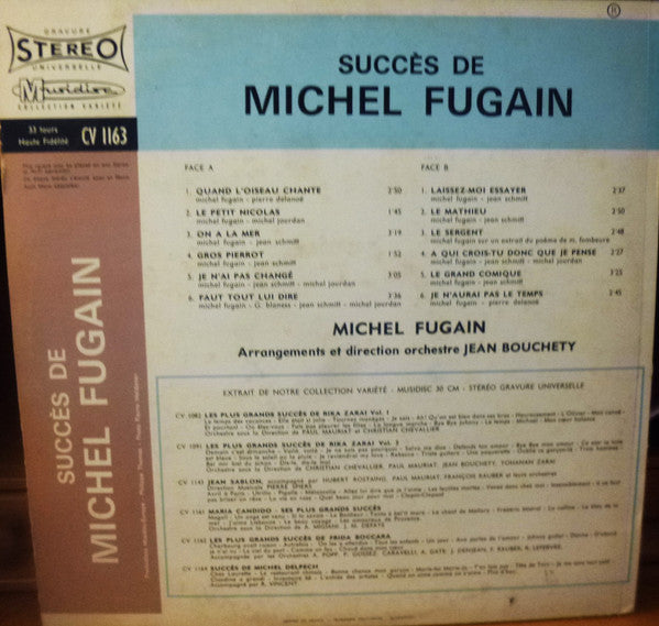 Michel Fugain : Succès De Michel Fugain (LP, Album)