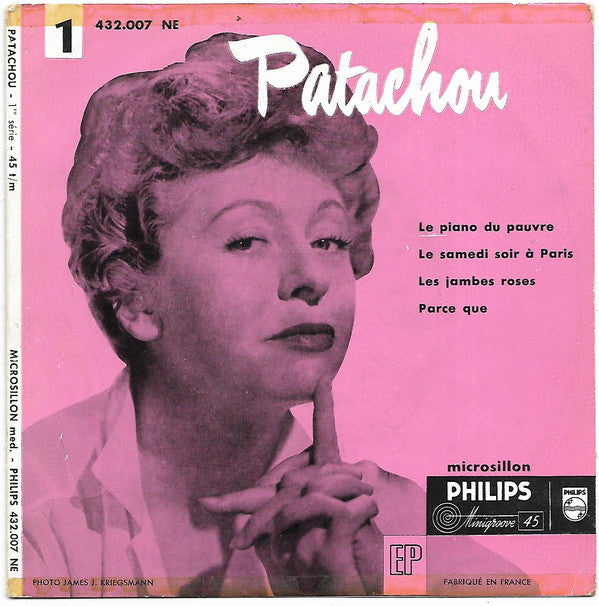 Patachou : Le Piano Du Pauvre (7", EP)