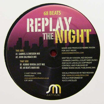 68 Beats : Replay The Night (12")