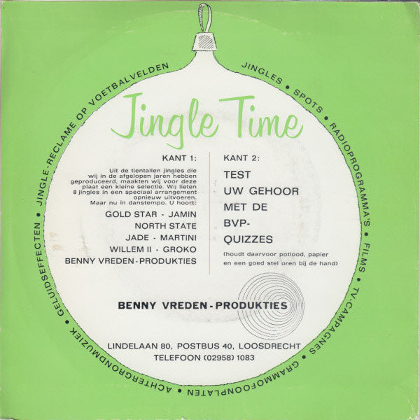 BVP Studio Orkest : Jingle Time (7", Promo)