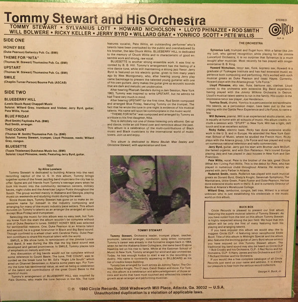 Tommy Stewart & His Orchestra : Tommy Stewart & His Orchestra (LP)