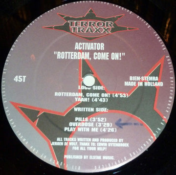 Activator : Rotterdam, Come On! (12")