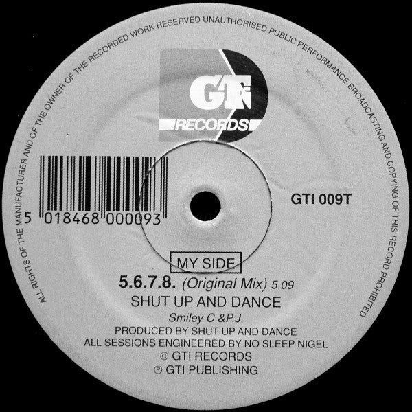 Shut Up & Dance : 5.6.7.8. (12")