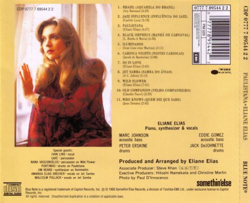 Eliane Elias : Paulistana (CD, Album)