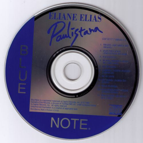 Eliane Elias : Paulistana (CD, Album)