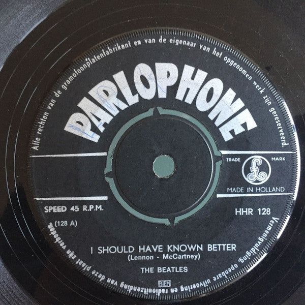 The Beatles : I Should Have Known Better (7", Single, Gre)