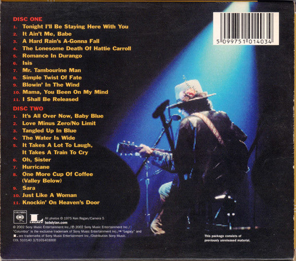 Bob Dylan : Live 1975 (The Rolling Thunder Revue) (2xCD, Album + DVD-V, Multichannel, PAL + Ltd)