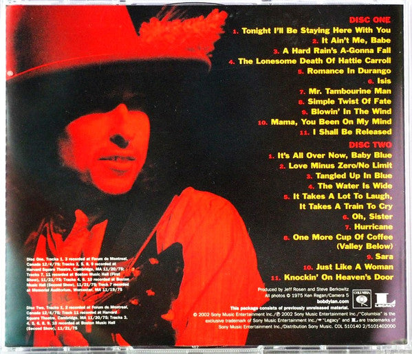 Bob Dylan : Live 1975 (The Rolling Thunder Revue) (2xCD, Album + DVD-V, Multichannel, PAL + Ltd)