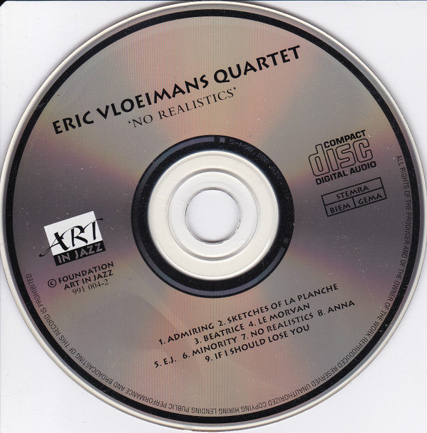 Eric Vloeimans Quartet : No Realistics (CD, Album)