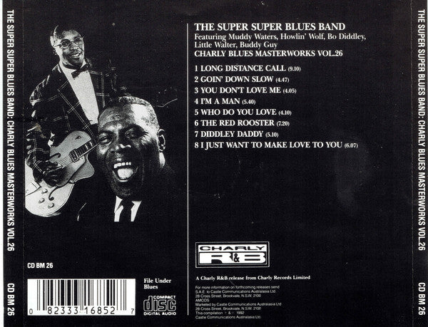 Muddy Waters, Howlin' Wolf, Bo Diddley, Little Walter, Buddy Guy : The Super Super Blues Band (CD, Comp, RE)