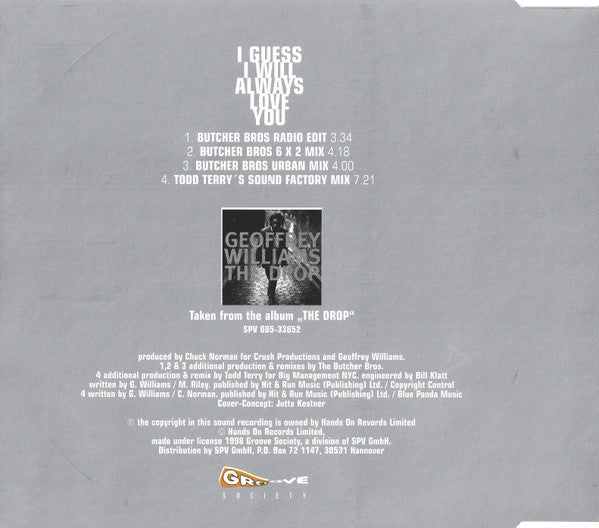 Geoffrey Williams : I Guess I Will Always Love You (CD, Single)
