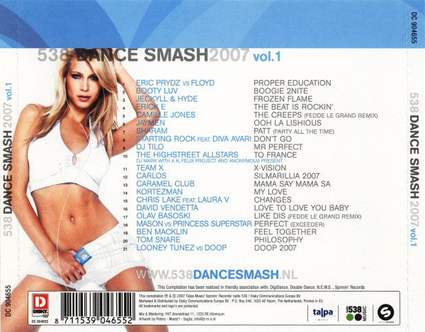 Various : 538 Dance Smash 2007 Vol. 1 (CD, Comp)