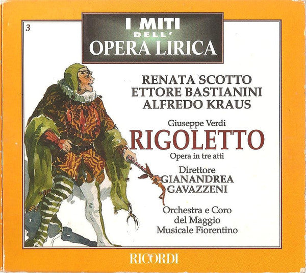 Renata Scotto ○ Ettore Bastianini ○ Alfredo Kraus ○ Giuseppe Verdi, Gianandrea Gavazzeni ○ Orchestra Del Maggio Musicale Fiorentino E Coro Del Maggio Musicale Fiorentino : Rigoletto (2xCD, Album, RE, RM, Dig)