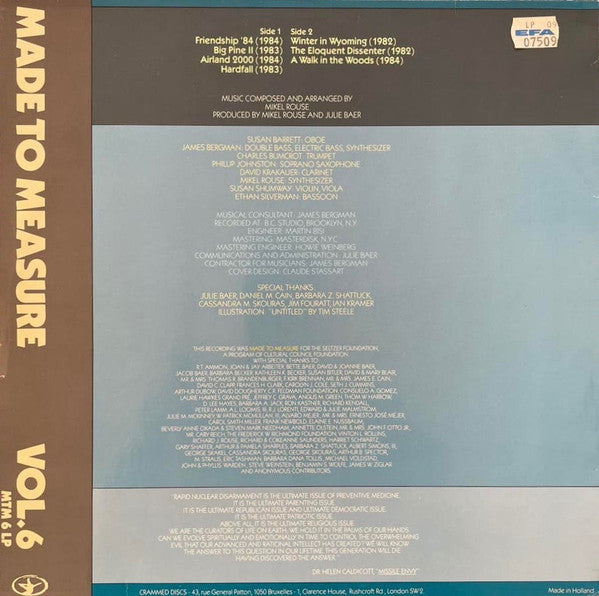 Mikel Rouse Broken Consort : A Walk In The Woods (LP, Album)