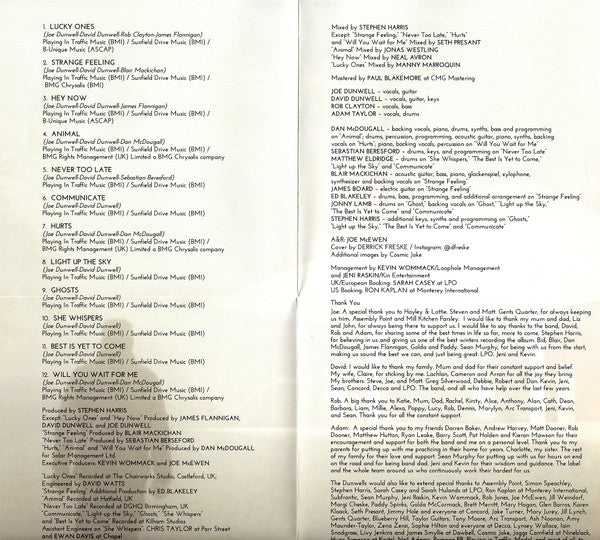 The Dunwells : Light Up The Sky (CD, Album)