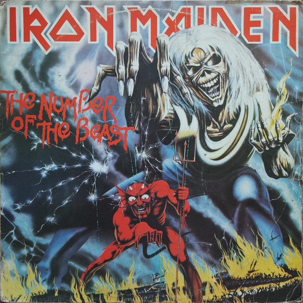 Iron Maiden : The Number Of The Beast (LP, Album, RE)