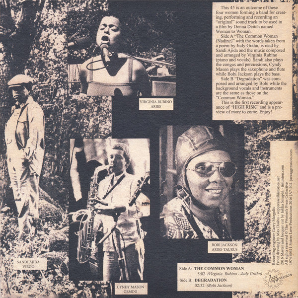 High Risk (7) : Sister Love Productions Presents High Risk (7", Single, Ltd, RE)