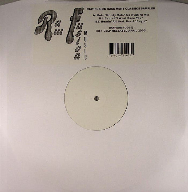 Various : Raw Fusion Bass-Ment Classics Sampler (12", Ltd, Smplr, W/Lbl)