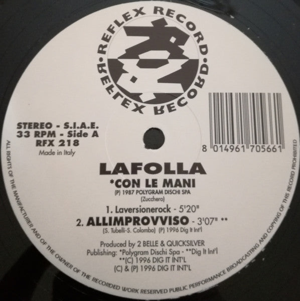 Lafolla* : Con Le Mani (12")