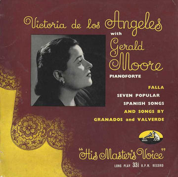 Manuel De Falla, Enrique Granados, Joaquín "Quinito" Valverde, Victoria De Los Angeles, Gerald Moore : Seven Popular Spanish Songs, Etc. (10", Mono)