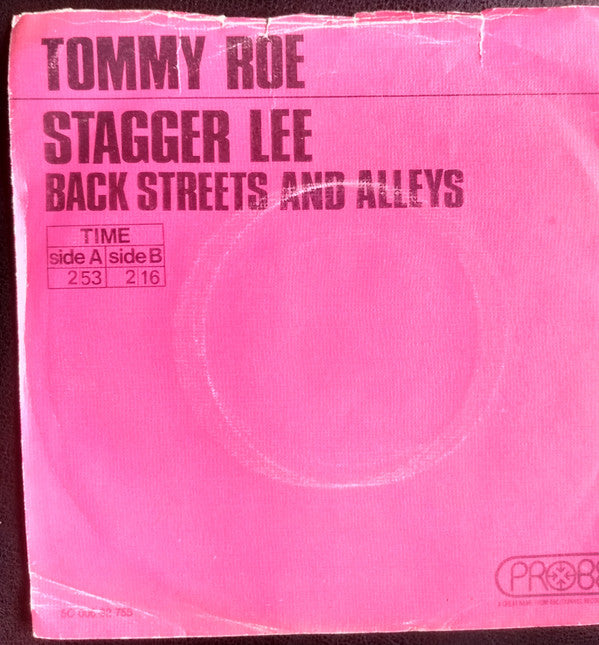 Tommy Roe : Stagger Lee / Back Streets And Alleys (7", Single)