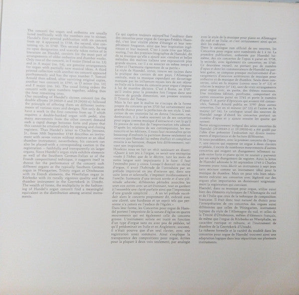 Georg Friedrich Händel, Rudolf Ewerhart, Collegium Aureum : Konzerte Für Orgel & Orchester (2xLP, Gat)