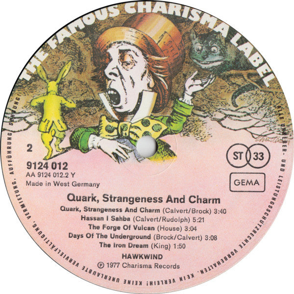 Hawkwind : Quark, Strangeness And Charm (LP, Album)