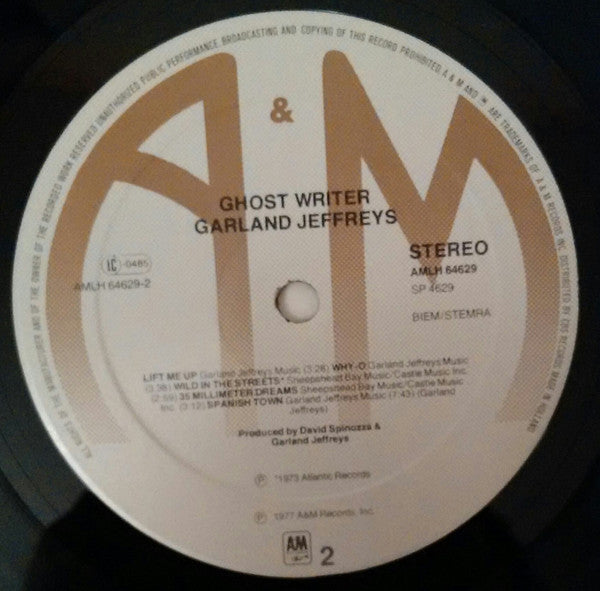 Garland Jeffreys : Ghost Writer (LP, Album, RE, Gat)