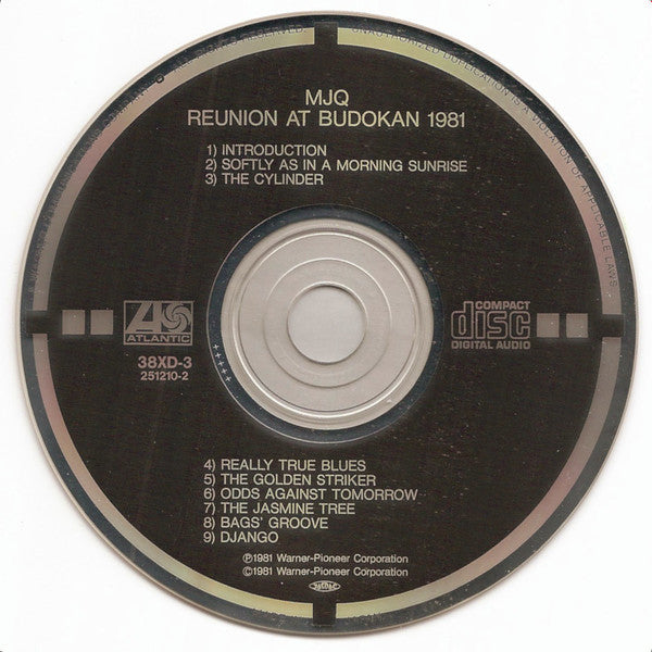 The Modern Jazz Quartet : Reunion At Budokan 1981 (CD, Album, RE, Tar)