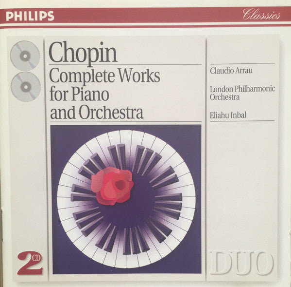 Frédéric Chopin, Claudio Arrau, London Philharmonic Orchestra, Eliahu Inbal : Complete Works For Piano And Orchestra (2xCD, Comp, RM)