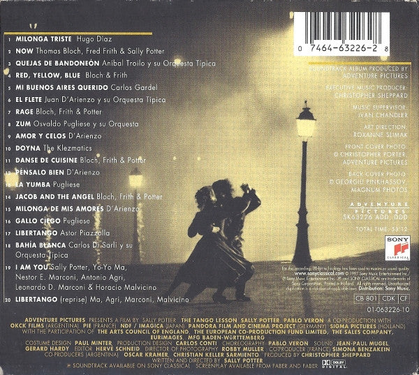 Various : The Tango Lesson (Original Motion Picture Soundtrack) (CD, Album, Dig)