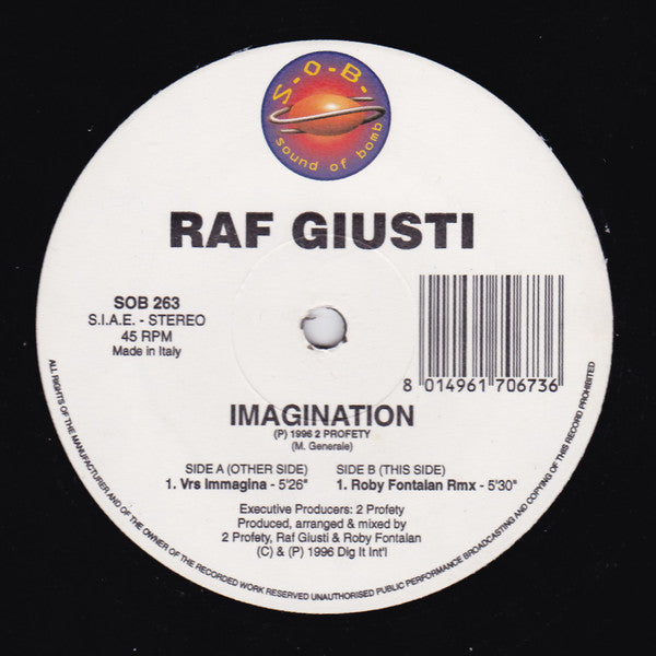 DJ Raf Giusti : Imagination (12")